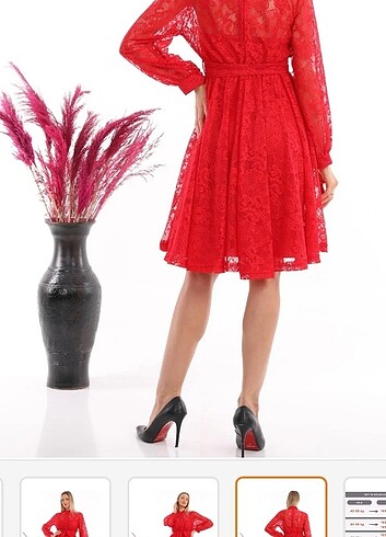 Kırmızı büyük beden - Görsel 6