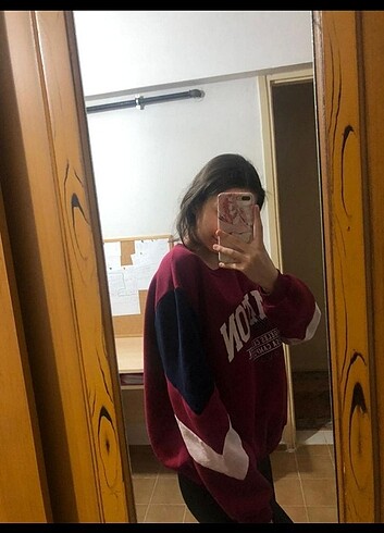 Pull and Bear Pull &Bear bordo sweatshirt 