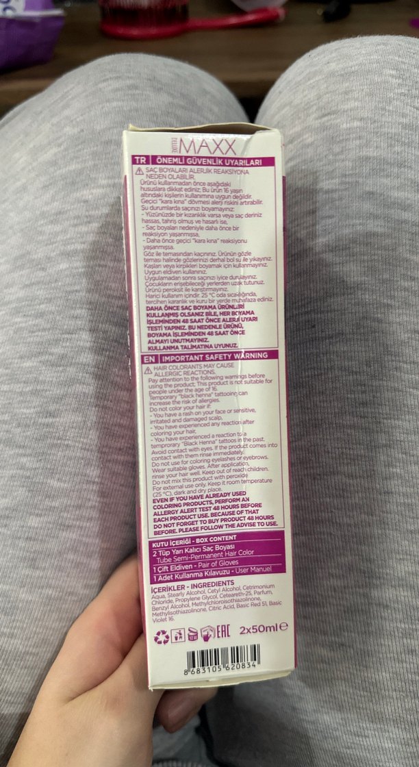 Maxxx Deluxe Yarı Kalıcı Saç Boyası - Rosa - Görsel 2