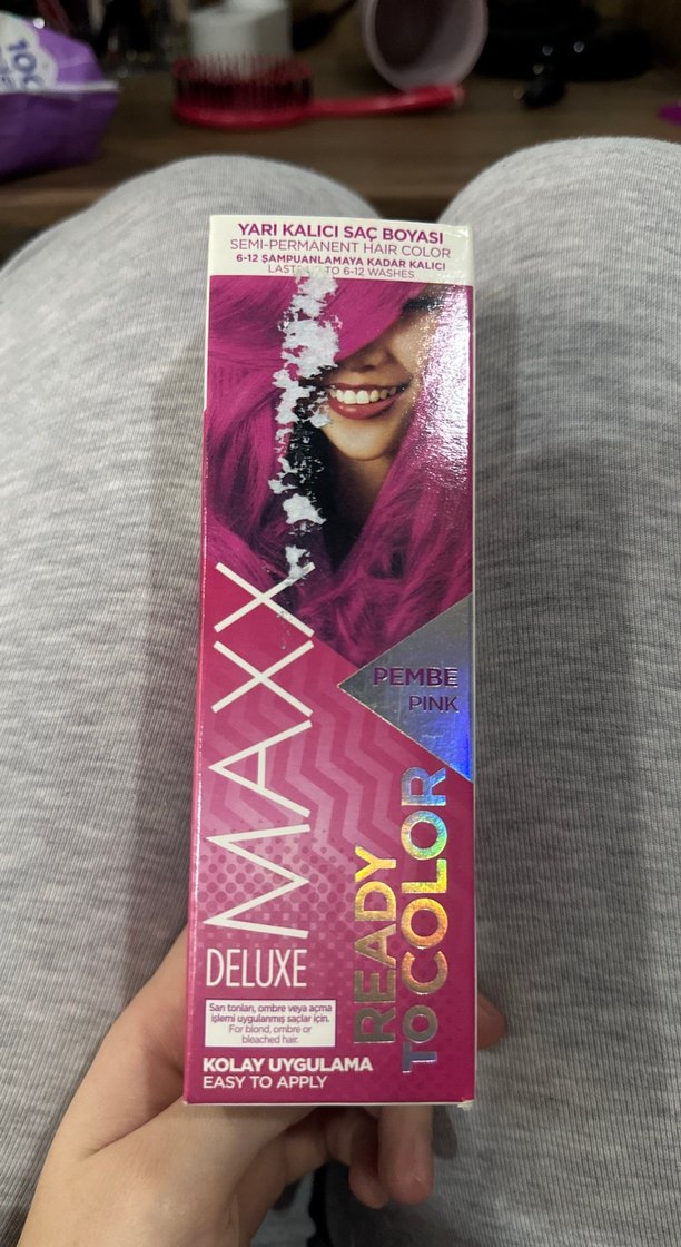 Maxxx Deluxe Yarı Kalıcı Saç Boyası - Rosa - Görsel 4