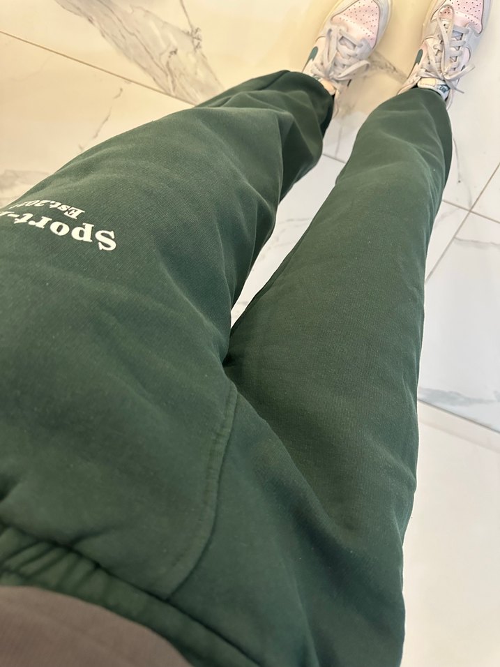 Kadın Yeşil Baskılı Rahat Eşofman Altı - Görsel 2