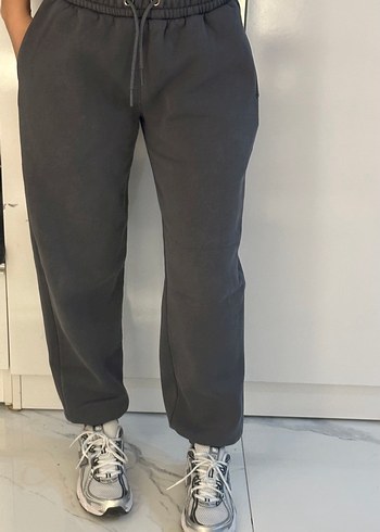 Gri Rahat Kesim Kadın Eşofman Altı - Görsel 2