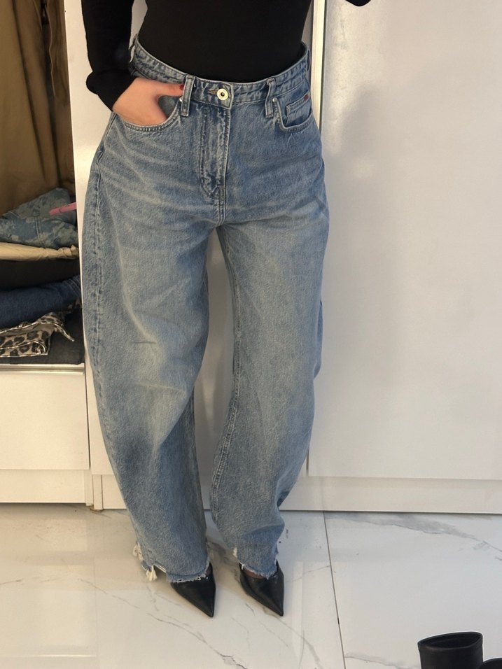 MAVI Fuji Mid Rise Baggy Jean - Görsel 3