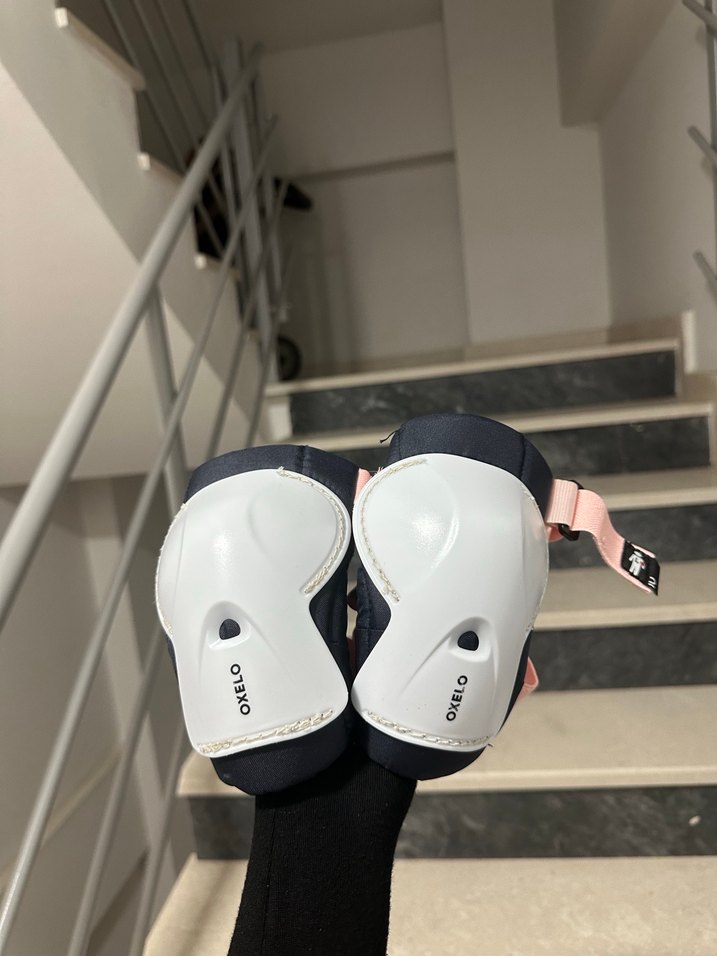 Kız Çocuk bisiklet toz pembe Koruyucu Set - Görsel 4