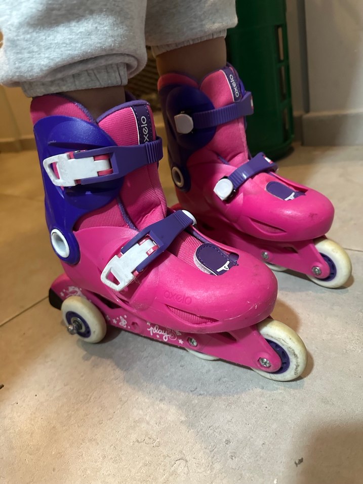 Kiz cocuk  Paten, Tokalı, Pembe - Görsel 2