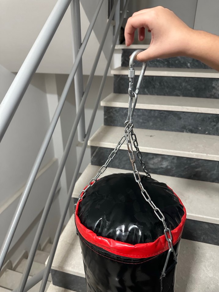 Diesel Fitness Siyah Baskılı Boks Torbasi - Görsel 2