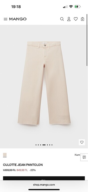 MANGO KIDS pantolon