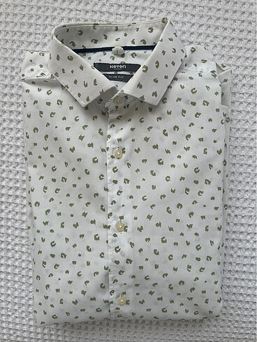 KOTON YAZLIK SLIM FIT DESENLI GOMLEK