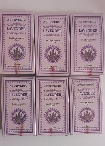 Lavanta geri akış tütsü 6 adet 