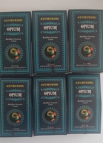 Opium geri akış tütsü 6 adet