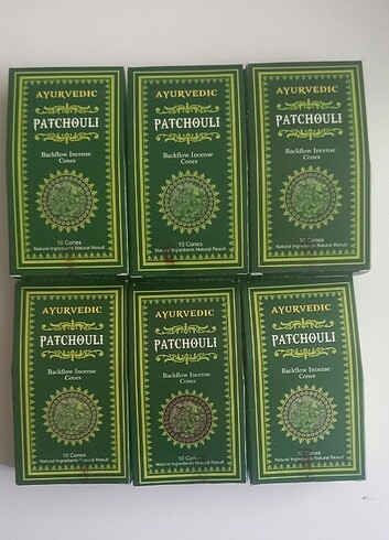 Patchouli geri akış tütsü 6 adet