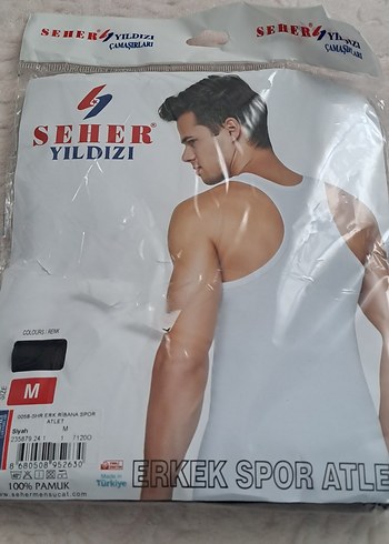 Erkek siyah Spor Atlet Slim Fit Pamuklu