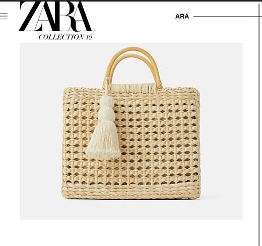 Zara Zara hasır çanta