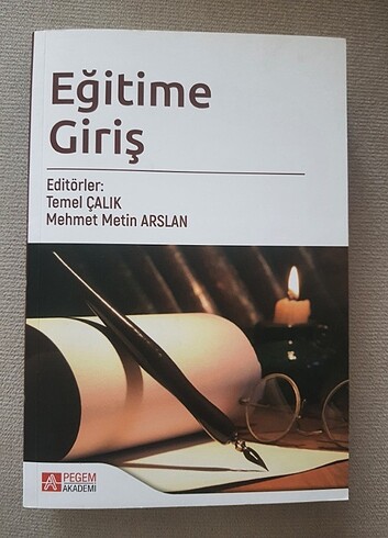 Eğitime Giriş Pegem Akademi Temel Çalık Mehmet Metin Arslan