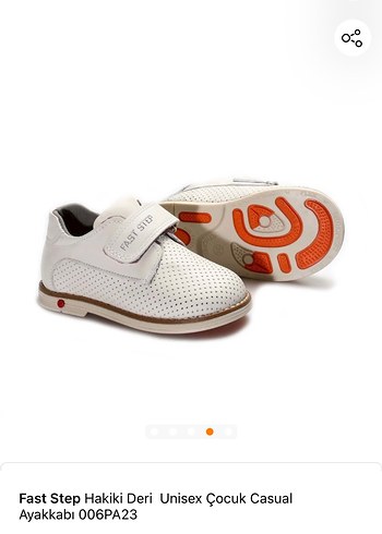 Beyaz Erkek Çocuk Özel Gün Ayakkabısı Velcro - Görsel 6