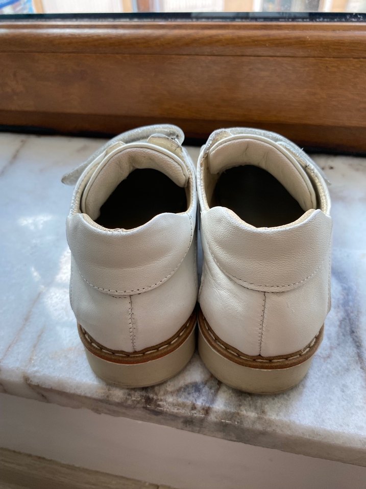 Beyaz Erkek Çocuk Özel Gün Ayakkabısı Velcro - Görsel 3