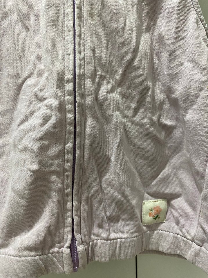 Kız Çocuk Kapüşonlu Fermuarlı Yelek - Görsel 2