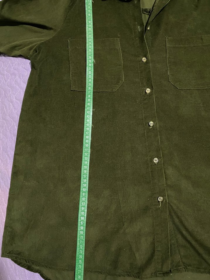 Düğmeli Keten Kadın Gömlek - Görsel 2