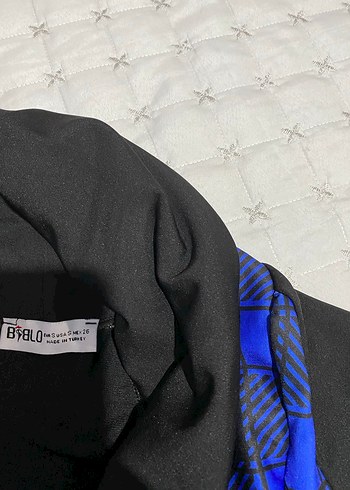 Siyah Ekose Desenli Kadın Tunik - Görsel 3