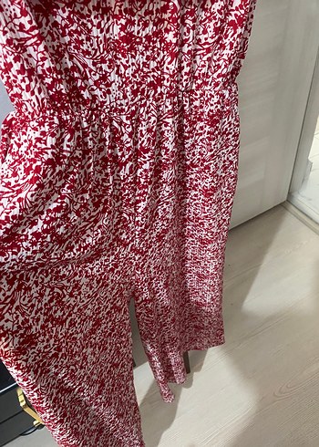 Kırmızı Bohem Uzun Tulum