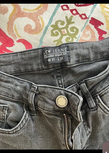LC Waikiki Gri Dar Kesim erkek Denim Pantolon