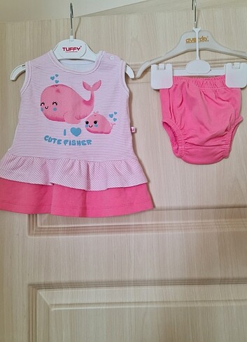 İkili bebek elbise takımı 