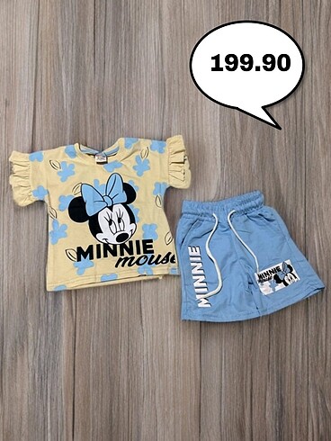 Minnie mause alt üst takım