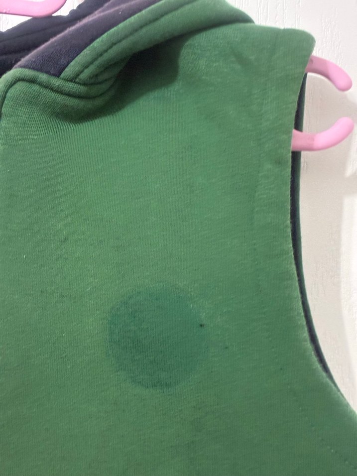 Erkek Çocuk Yeşil Fermuarlı Kapüşonlu Yelek 8 numara beden - Görsel 2