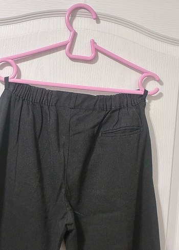 İlk okul pantolonu koyu gri beli lastikli - Görsel 3