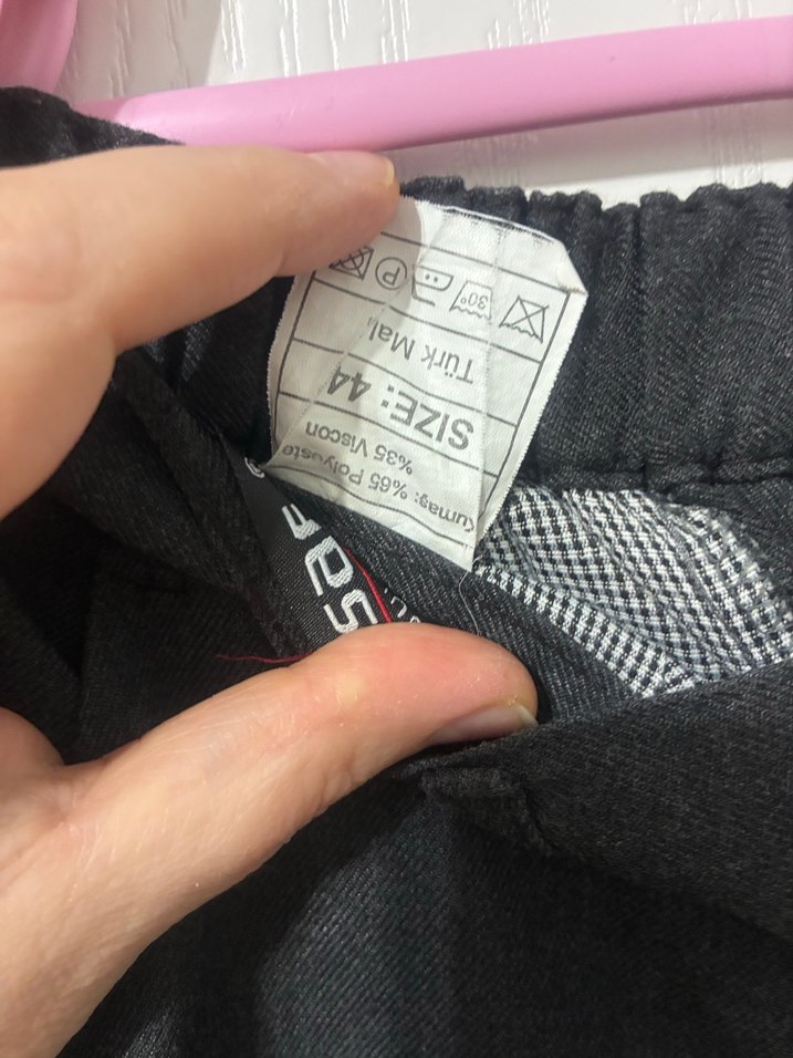 İlk okul pantolonu koyu gri beli lastikli - Görsel 4