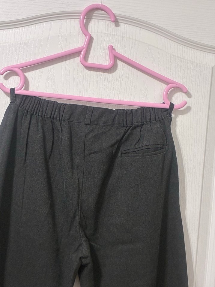 İlk okul pantolonu koyu gri beli lastikli - Görsel 3