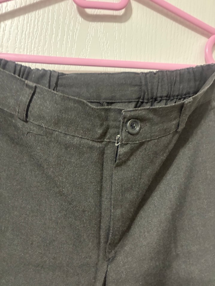 İlk okul pantolonu koyu gri beli lastikli - Görsel 5