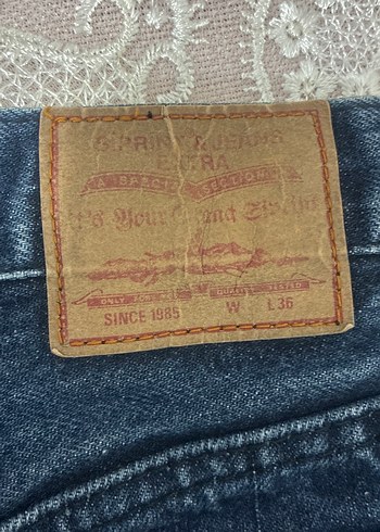 Lacivert Midi Denim Kadın Jean - Görsel 3