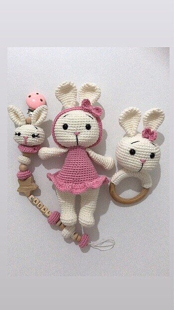 Beden Renk Amigurumi 3 lü set