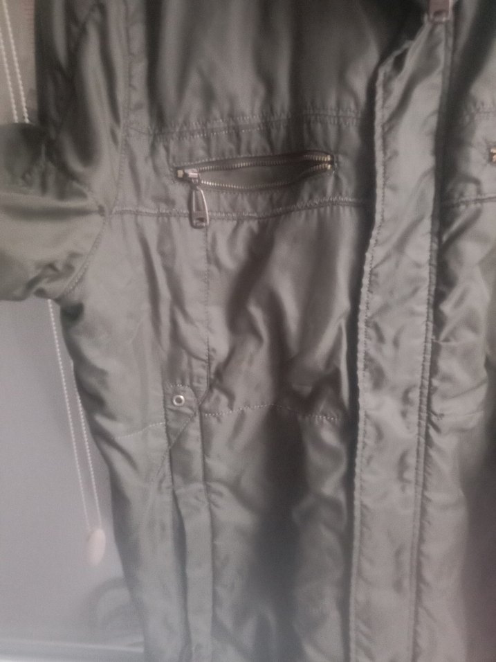 Gri Erkek Fermuarlı Sokak Stili Ceket - Görsel 2