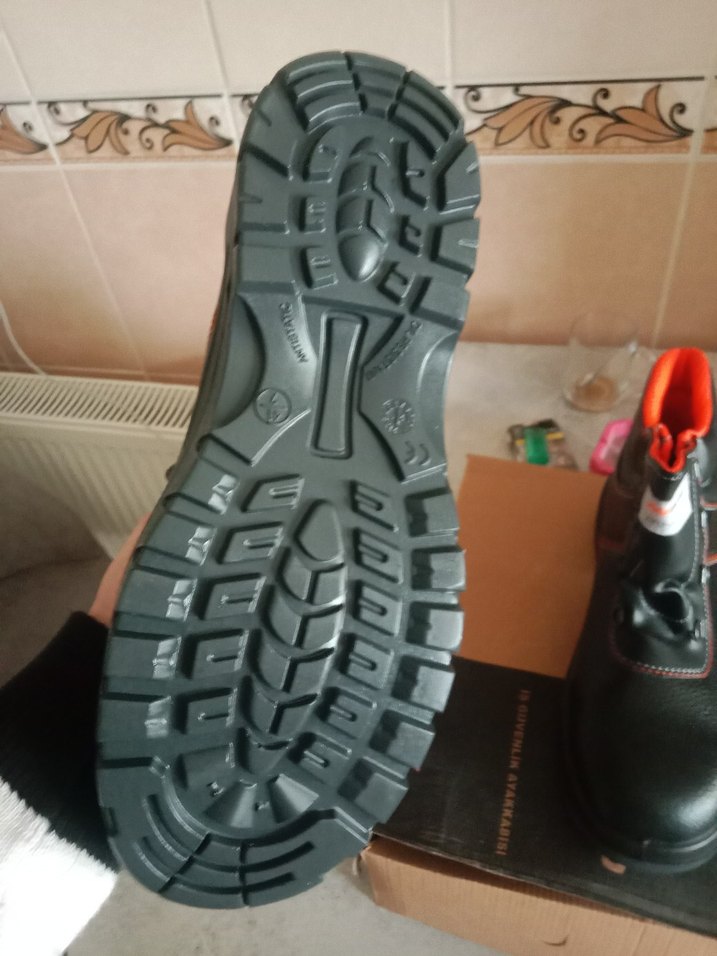 Siyah Kauçuk Erkek Botları, Kemer Detaylı - Görsel 5