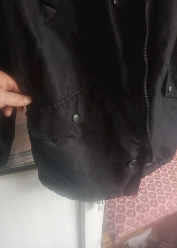 Düğmeli Siyah Deri Erkek Ceket - Görsel 3