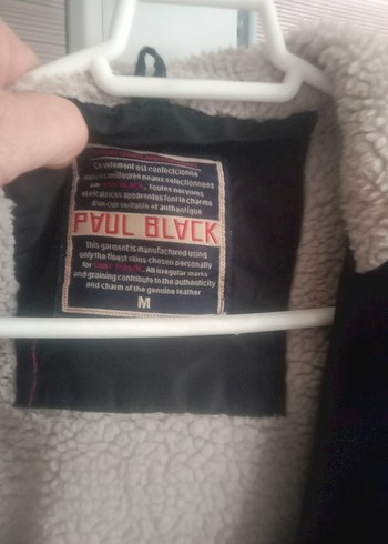 Düğmeli Siyah Deri Erkek Ceket - Görsel 2