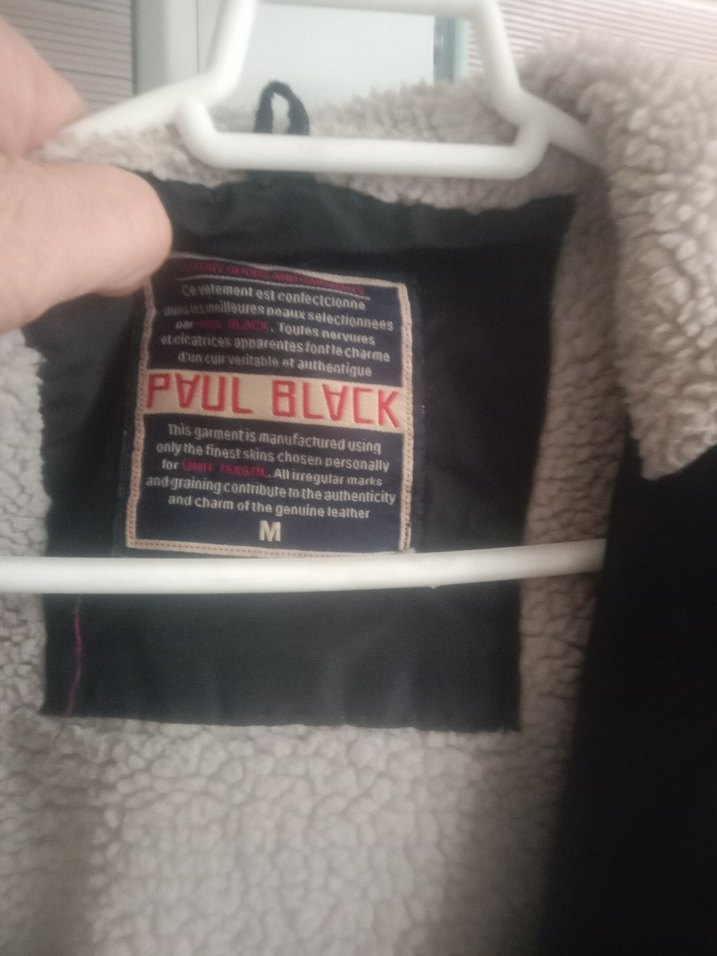 Düğmeli Siyah Deri Erkek Ceket - Görsel 2