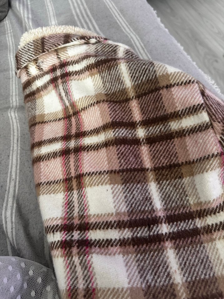 Düğmeli Yün Gömlek, Kahverengi, Rahat Kesim - Görsel 4