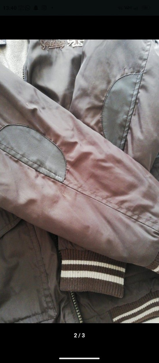 Kahverengi Kapüşonlu Fermuarlı Erkek Çocuk Mont - Görsel 2