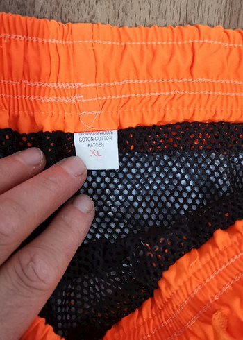 Siyah Kareli Mini Erkek Deniz Şortu - Görsel 5