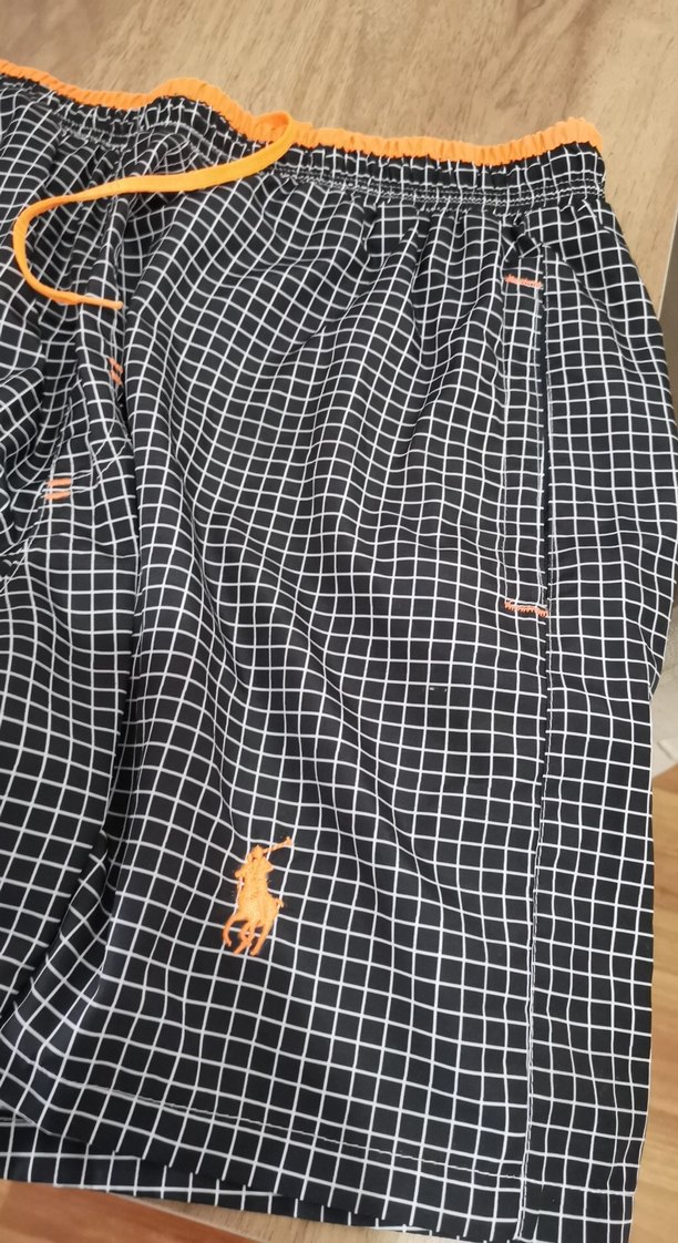 Siyah Kareli Mini Erkek Deniz Şortu - Görsel 3