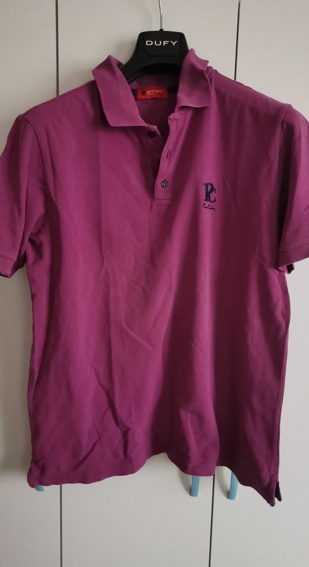 Erkek Mor Polo Yaka Tişört - Görsel 2