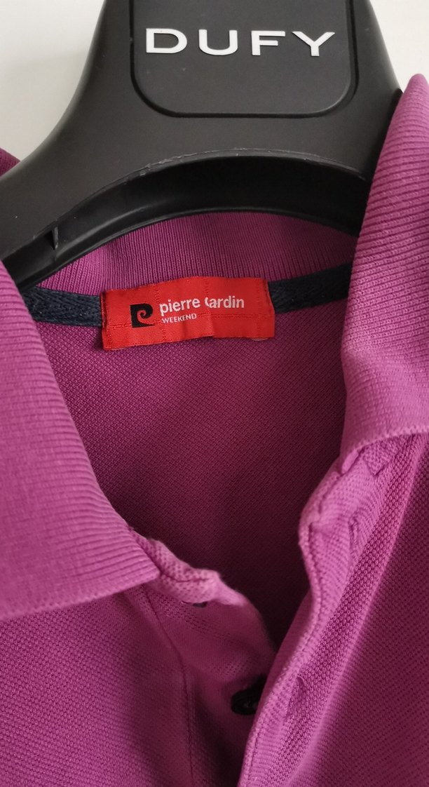 Erkek Mor Polo Yaka Tişört - Görsel 3