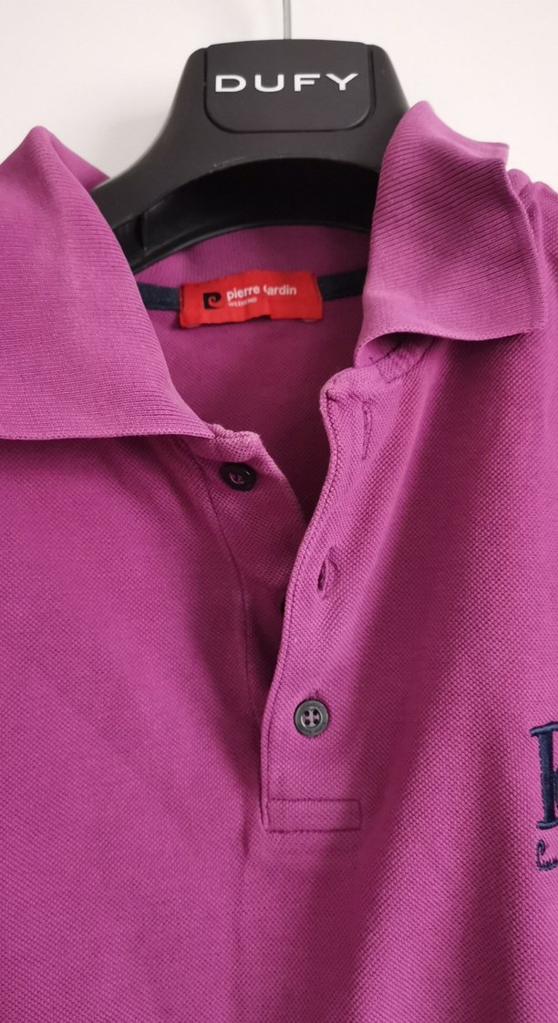 Erkek Mor Polo Yaka Tişört - Görsel 5