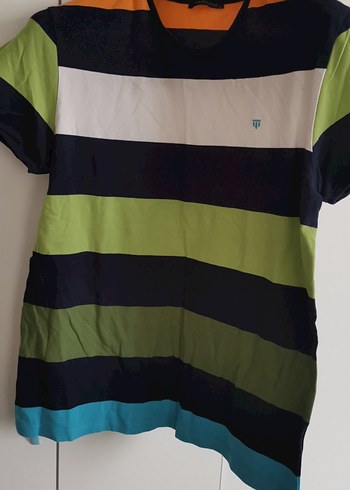 Renkli Çizgili Erkek Polo Tişört - Görsel 2