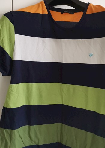 Renkli Çizgili Erkek Polo Tişört - Görsel 4