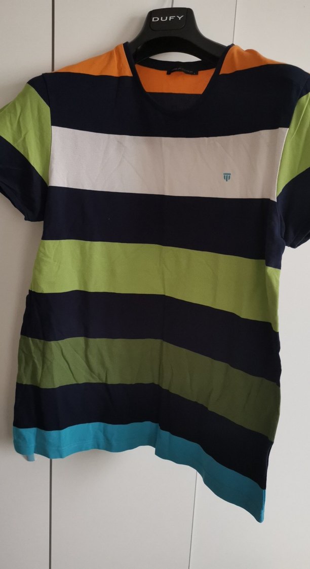 Renkli Çizgili Erkek Polo Tişört - Görsel 2