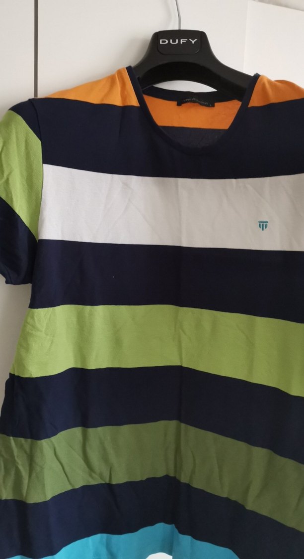 Renkli Çizgili Erkek Polo Tişört - Görsel 4